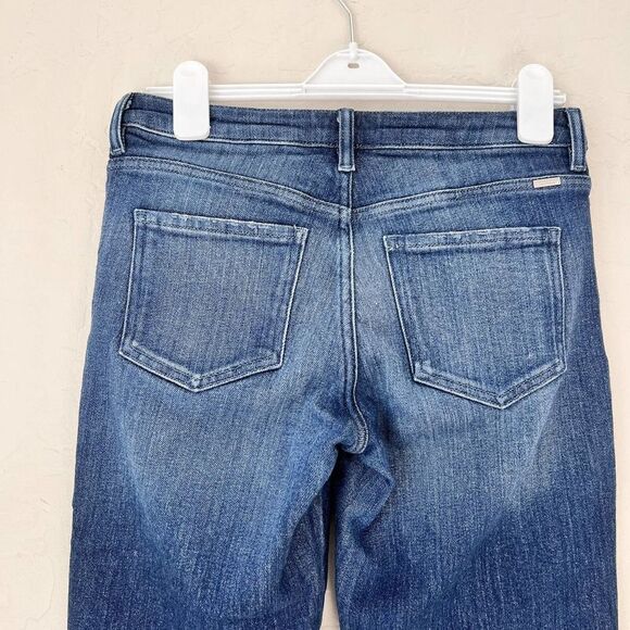 Marciano Womens Blue Regular Fit Medium Wash Raw Hem Denim Cigarette Jeans Sz 28 - Picture 4 of 11